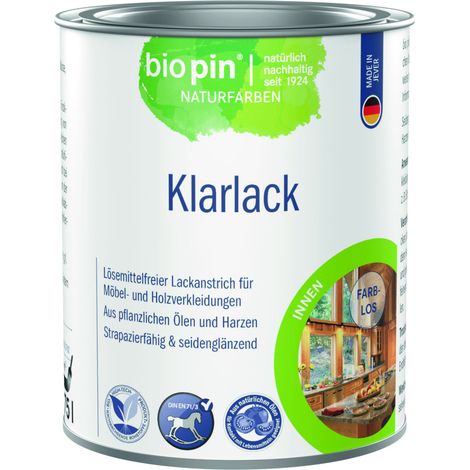 Biopin Klarlack Aqua 750 ml farblos Klarlack
