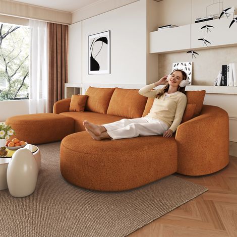 Meuble sous vasque suspendu 60 cm chêne brun, vasque céramique et LED - CHICFURN (1/5)