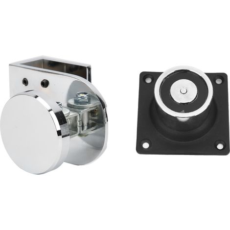 Butée de porte électromagnétique 12V/24V, ventouse 60KG pour portes coupe-feu en verre sans cadre (1/5)