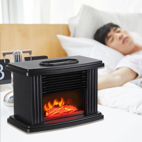 Chauffage d'appoint à flamme, mini-cheminée, chauffage soufflant, chauffage rapide, chauffage soufflant vertical de style européen - Norme européenne 220 V (1/5)