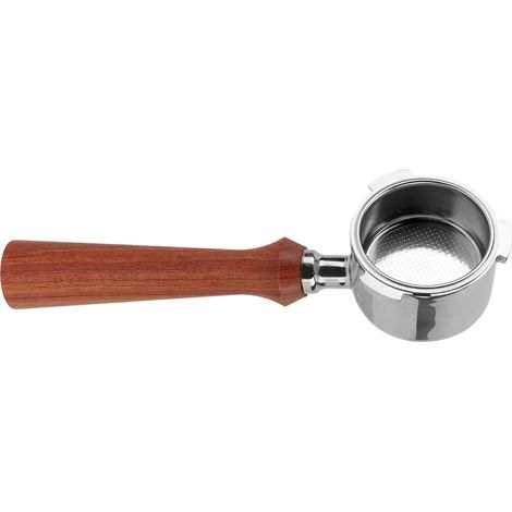 Porte-filtre à café sans fond 51 mm, 3 oreilles, simple couche, pour machine à café Delonghi F Rosewood (1/5)