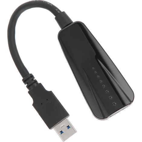 Adaptateur USB vers Ethernet 10/100/1000M USB 3.0 vers RJ45 LAN, adaptateur réseau ABS compatible avec Windows, Linux et OS X (1/5)