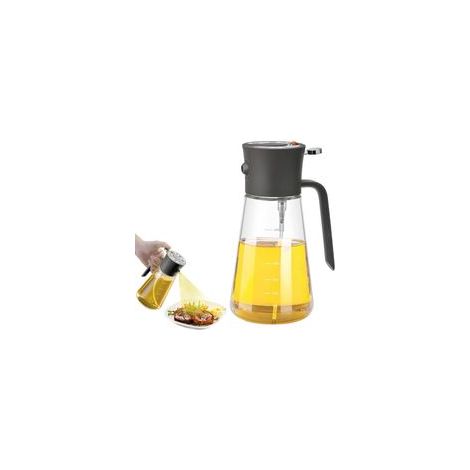 Flacon Pulvérisateur d'huile 600 ml,Distributeur d'huile d'olive,Vaporisateur d'olive Bouteille,Spray Huile pour Cuisine Cuisson BBQ (1/5)