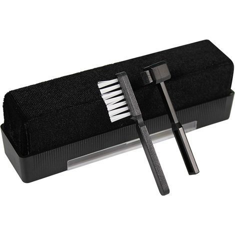 Kit de nettoyage de disques vinyles, brosse de nettoyage antistatique en velours pour disques vinyles, brosse de stylet pour platine vinyle et nettoyage de CD/VCD/DVD (1/5)