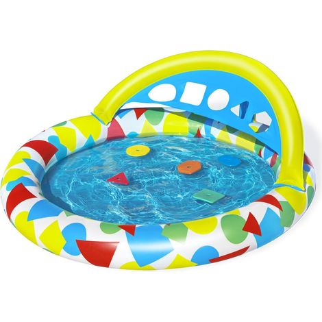 Bestway Aufblasbares Kinderbecken Lernbecken 120x117x46 cm +4 Monate Garten 52378 (1/5)