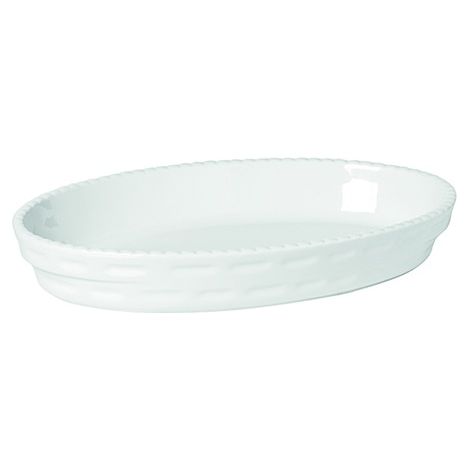 Pirofila forno in Porcellana ovale impilabile Bianca Wersal 24 cm (1/2)
