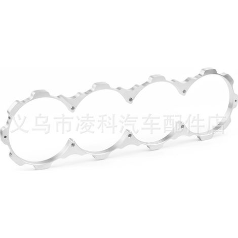 Plaque de protection de bloc moteur en alliage d'aluminium, compatible avec les moteurs Honda série D (D16Y, D16Z, D15, D16) - Argent (1/4)