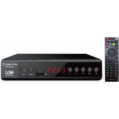 Sintonizador de TV MANTA DVBT025PRO DVBT2/HEVC H.265 (1/3)