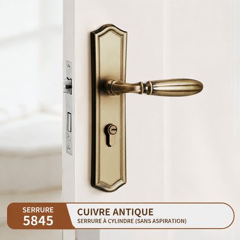 Serrure à poignée intégrée forme J bronze antique vert pour porte intérieure en bois réf 7149 24,3 × 17,4 × 8,8 cm 1,65 kg – Livraison gratuite