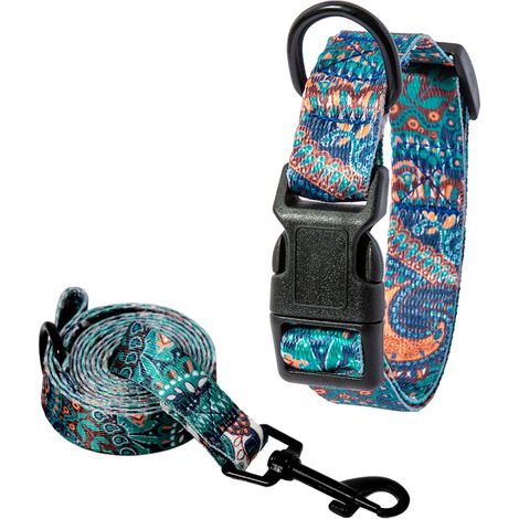 Collier Et Laisse Pour Chien - Polyester Souple Et Respirant - Pour Chiots Petite Et Moyenne Taille - Ensemble Complet ×1 (1/5)