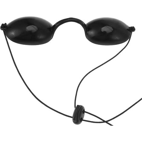 Lunettes de protection oculaire pour adultes, lunettes de bronzage opaques (noires)