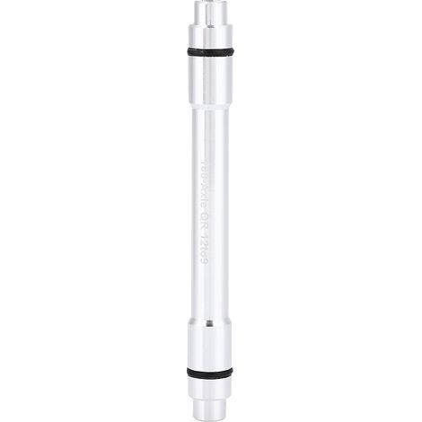Adaptateur d'axe traversant pour vélo 12mm à 9mm avec étrier rapide argenté (1/5)