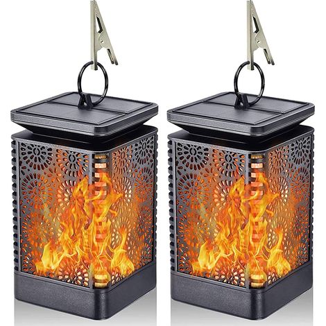 Lanterne solaire à flammes dansantes, étanche, pour une utilisation en extérieur-AquaForge (1/5)