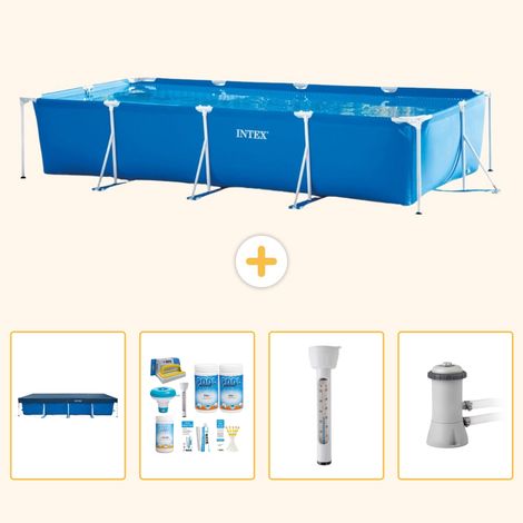 Intex Piscine Tubulaire Rectangulaire - 450x220x84 cm - 5-pièces S52 (1/5)