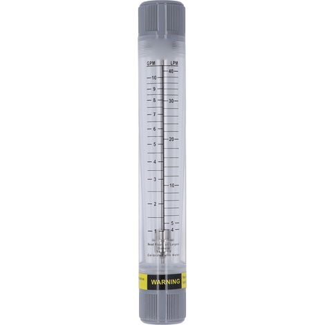 Liquid Flowmeter Tube Type 1‑10GPM Accurate Scale Transparent Acrylic Water Flow Meter G1 Female Thread (1/5)