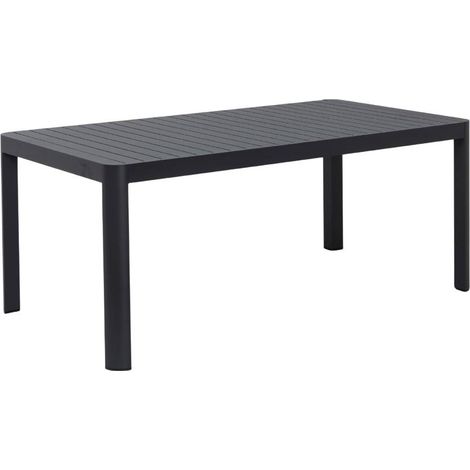 Table de jardin grise en aluminium Kaïa (1/5)