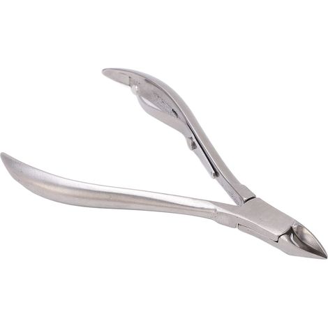 Pince coupante mordante coudée revêtement chrome acier inox C45 outil bricolage réparation entretien (1/5)