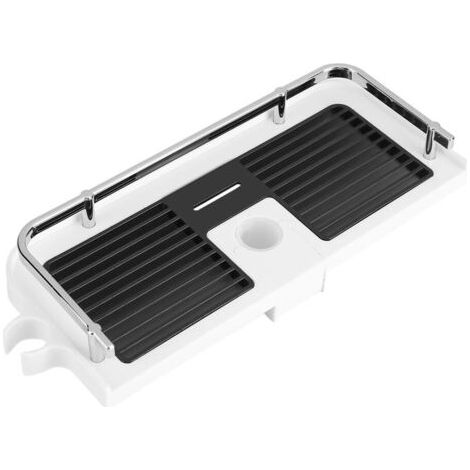 Etagère de Douche Réglable Télescopique Tiges de Douche Serviteurs de Douche Organiseur de Salle de Bain Porte Savon Etagère Rangement Cuisine (1/5)