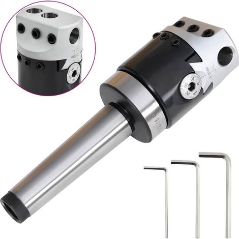 F1-12 50 mm Boring Head MT3-M12 Boring Shank for Lathe Milling vidaXL (1/5)
