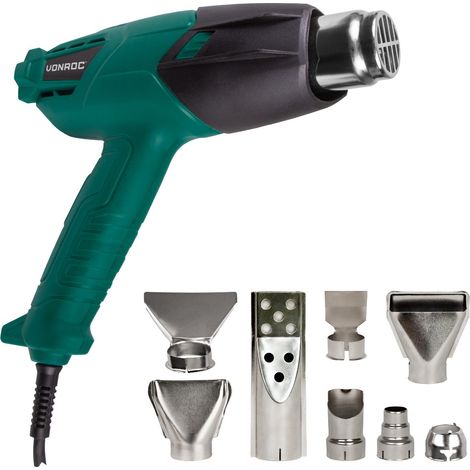 Heißluftpistole 2000W  Inkl. 8 Düsen & Werkzeugtasche