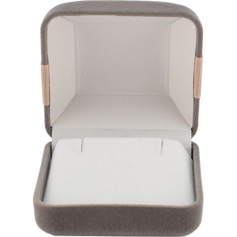 Boîte cadeau en velours, boîte de rangement pour bijoux, doublure douce anti-rayures, boîte de rangement élégante en velours pour proposition, gris foncé, boîte à boucles d'oreilles (1/4)