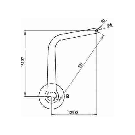 Coppia Bracci Nd5 Per Automazione N1d Marrone Ral 8017 Automatismi Faac 57303