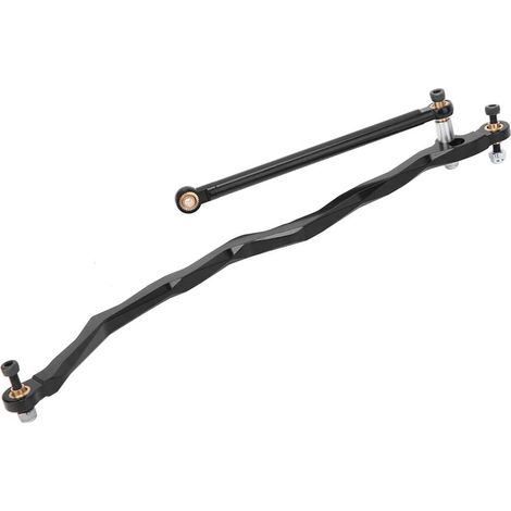 Biellette de Direction en Alliage D'aluminium Stable et Durable pour Voiture RR10 Wraith 90018 1/10 RC, Noire, 8,3 Pouces, 1 Jeu de Biellette de Direction, Installation Facile (1/5)