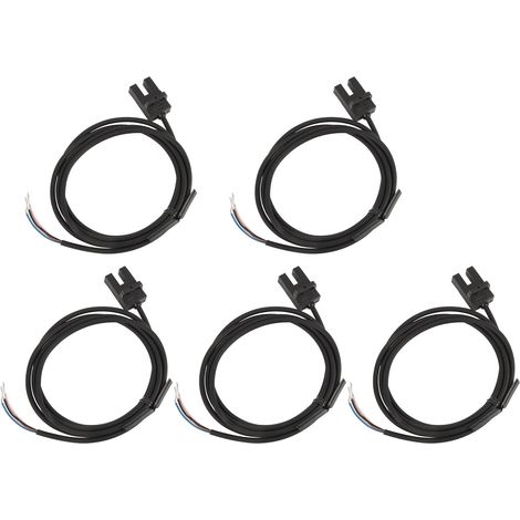 Lot de 5 interrupteurs photoélectriques de type U haute précision, à rainure en ABS, 5 à 24 V CC (1/5)