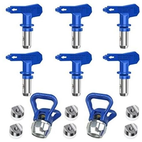 royaluxe-Buse Airless pulvérisation Réversible, 2X Buse siège Garde, Accessoires Buse Airless pour Pistolet à Peinture Haute Pression (Tapez 211, 315, 417, 517, 515, 523) (1/5)