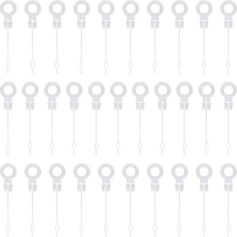 30 Pieces Universal Freezer Drain Hole Plunger Plastic Cleaning Rod Refrigerator Cleaning Tool for Freezer Unblocker Refrigerator Accessories