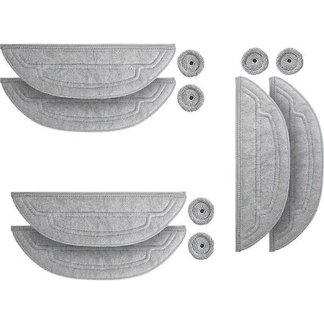 12PCS Serpillière Cloths pour S8 MaxV Ultra G20s Robot Aspirateur Replaceable Lavable Br (1/5)
