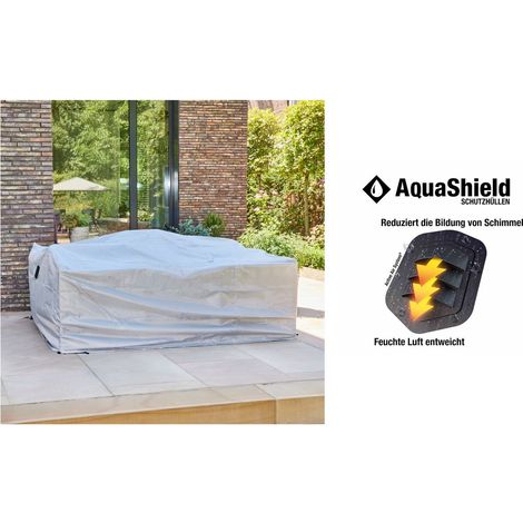 Siena Garden AquaShield Loungegruppe - hellgrau, Polyester (1/5)
