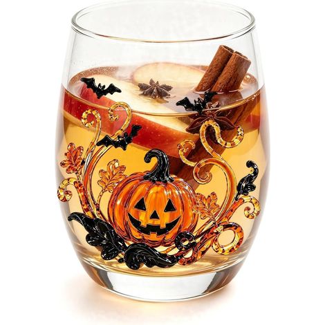 Gobelet à bière vintage pour Halloween, , fantôme, araignée, 420 ml Gobelet vintage parfait pour café, vin, whisky, fêtes de vacances, taille 420 ml (1/5)