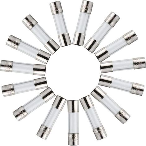 Assortiment de fusibles en verre à fusion rapide, 24 valeurs, 360 pièces, 250 V, 5 x 20 mm, 6 x 30 mm, 0,25, 0,5, 1, 2, 3, 4, 5, 6, 7, 8, 10, 12, 15, 20 A, emballés dans une boîte en plastique transpa (1/5)
