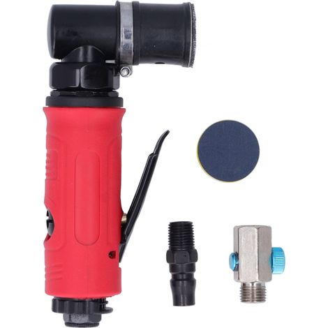 Meuleuse pneumatique à air 1/4 pouce, 15000 tr/min, étui rouge industriel, fraiseuse ponctuelle YDE-8912B (1/5)