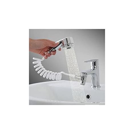 Universal Easy Shower für Waschbecken, Dusche für Dusche, Küchensiphon, einfach zu installieren, Befestigung mit Biokleber, praktisch und kompakt (1/5)