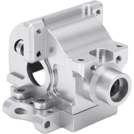 Boîtier de Transmission en Alliage d'Aluminium Argenté pour Modèles RC 1/10 HSP 94122 94177 94188, Pièces de Rechange et Amélioration (1/5)