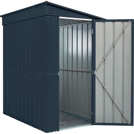 Casetta Box da Giardino 124x180xH199 cm in Lamiera Antracite