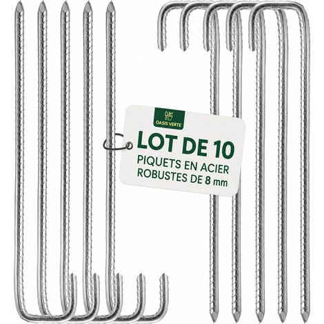 Sardines de Fixation Tente, piquets ancrage Acier 30 cm lot (1/4)