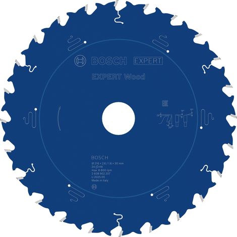 Bosch PRO Circular EXPERT Wood Circular Saw Blade 216 x 30 mm T24 2608902207 (1/5)