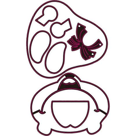 Stanzformen für Cartoon-Tiere aus Metall, Scrapbooking-Schablonen, Kartenprägung