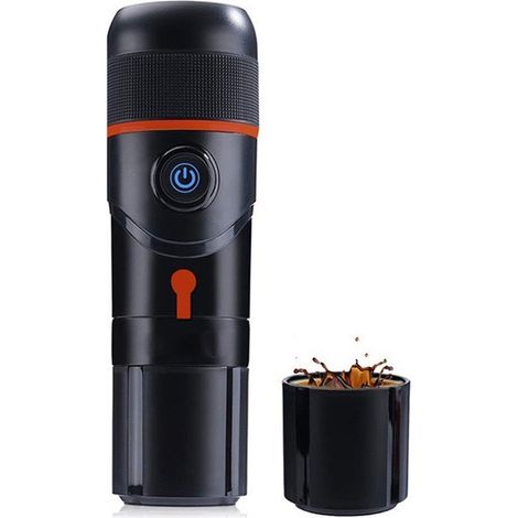3-in-1 Espressomaschine, 15-Bar-Kapselkaffeemaschine mit Heizfunktion, geeignet für Auto und Zuhause, tragbare Kapselkaffeemaschine, BPA-frei, rot. (1/5)
