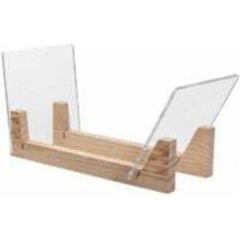 Support de rangement pour disques en vinyle – Empile jusqu'à 50 albums, disques vinyles de 7 ou 12 pouces – Organiseur en bois massif avec extrémités en acrylique transparent – Affichez les singles da (1/5)