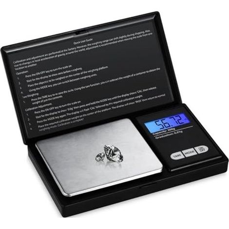 Digitale Waage – Mini-Taschenwaage – Genaues Wiegen – Hohe Präzision – 0,01 g bis 200 g – Edelstahl (1/5)