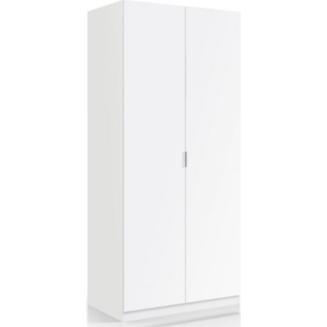 Armadio 81,5x52x180h cm con 2 ante e 1 ripiano bianco opaco - Magnolia (1/5)