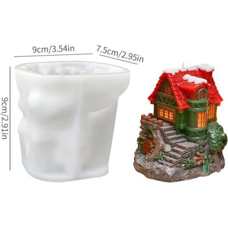 Moules en silicone pour bougies - - Moulage époxy 3D - Décoration maison - Artisanat - Gâteau - Savon - Mariage (1/5)