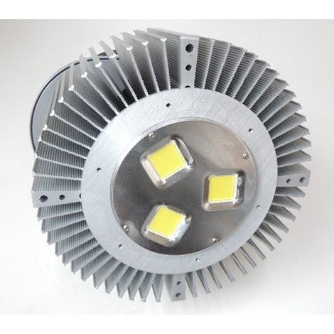 Suspension LED 300W COB blanc froid 6000K 26890lm 230V Highbay 90° sans diffuseur special grande hauteur IP65 (1/3)