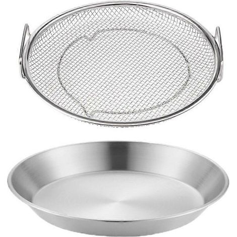 Poêle à filtre à huile de cuisine en acier inoxydable, panier filtrant à mailles fines, ustensiles de cuisson pour gril, 18 cm (1/5)