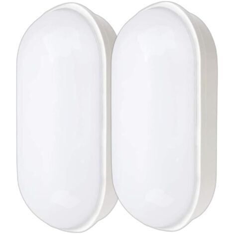 LED-Kellerleuchte, 20 W 2200 lm ovale Deckenleuchte, IP55 wasserdicht, feuchtigkeitsbeständige Wandleuchte, neutralweiße Außenleuchte für Treppenhaus, Badezimmer, Garage, Flur, Werkstatt, Garten, Balk