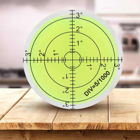 60-mm-Wasserwaage mit Graduierungsring, große Universalwasserwaage zur Messung ebener Flächen (1/5)